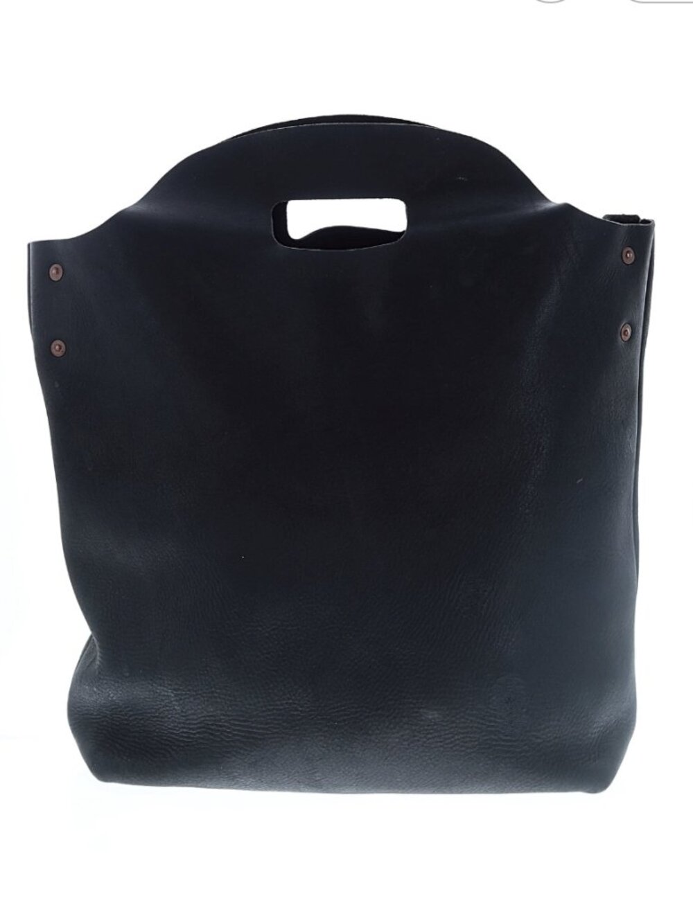 Urban Southern Market Tote Black Full Grain Leather Large Handbag